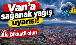 Van'a sağanak yağış uyarısı! Dikkatli olun