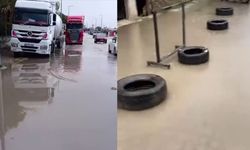 Van’da yağmur sonrası bildik manzara: Yollar göle döndü