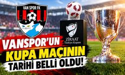 Vanspor’un kupa maçının tarihi belli oldu!