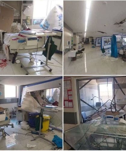 Siyonist rejim Kirmanşah’taki Farabi Hastanesine saldırdı