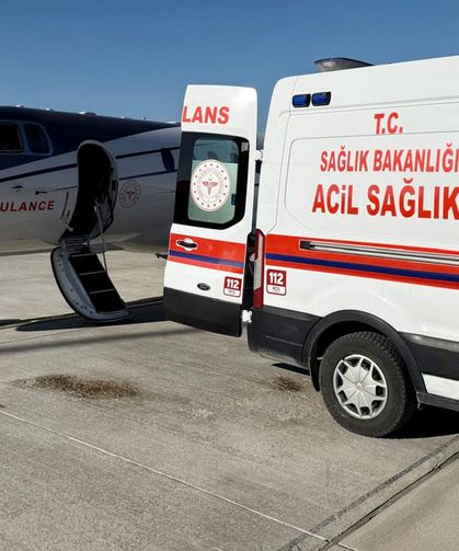 Van’da 1 aylık bebek için hava ambulans seferberliği