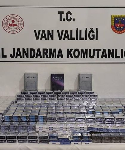 Van’da kaçak sigara operasyonu