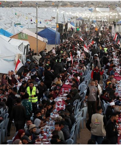 Gazze’de çadırların arasında Ramazan bereketi