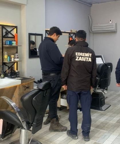 Edremit’te berber ve kuaförlere denetim!