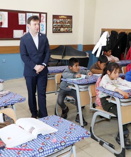 Kaymakam Erdoğan’dan Ortayazı İlkokulu’na ziyaret