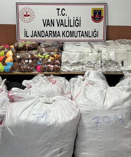 Van’da 3 Milyon TL değerinde malzeme ele geçirildi