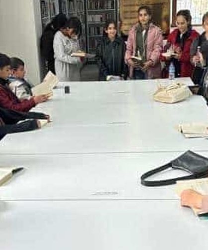 Edremit’te öğrencilerden kütüphane ziyareti