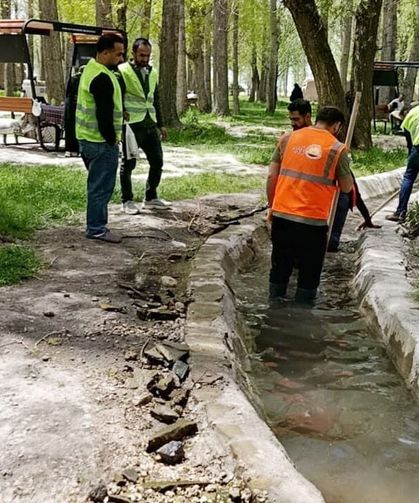 Van Kalesi ve Horhor Camii çevresinde temizlik çalışması