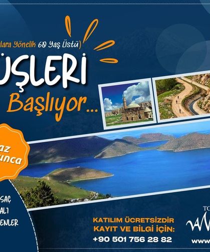 Van’da 60 yaş üstü vatandaşlara ücretsiz gezi programı