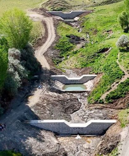 Doğangün Köyü’nde taşkın koruma çalışmaları sürüyor