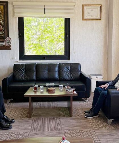 Kaymakam Bulut’tan Başhekim Karaman’a veda ziyareti