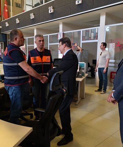 Türkmenoğlu’ndan Van 112 Acil Çağrı Merkezi’ne ziyaret