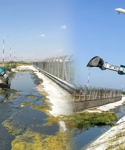 Van’da taşkın riskine karşı kanal temizliği çalışması