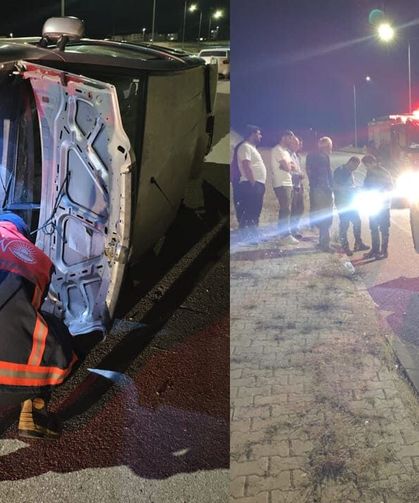 Van'da yeni TOKİ güzergâhında trafik kazası
