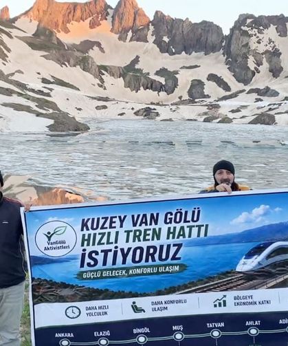 Vangölü Aktivistleri: Kuzey Van Gölü hızlı tren hattı şart!