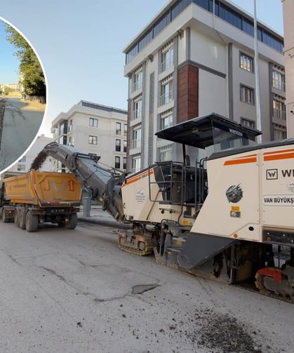 Van’da Eski Kale Yolu’nda yol yenileme çalışmaları başladı