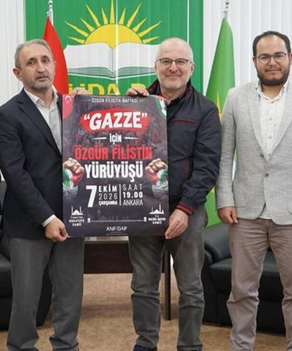 ANFİDAP’tan HÜDA PAR’a ziyaret: Filistin haftası için hazırlıklar masaya yatırıldı