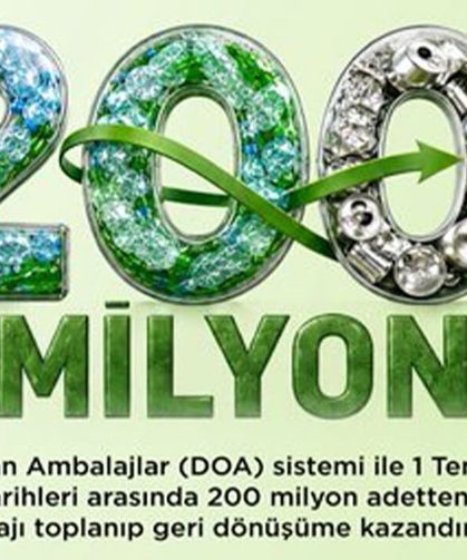 Depozito sistemiyle 205 milyondan fazla ambalaj geri dönüştürüldü
