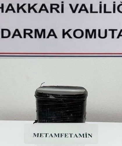 Hakkari’de 1 kilo 72 gram metamfetamin yakalandı