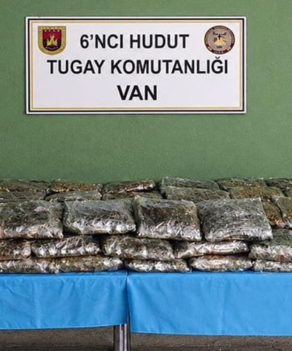 Van hudut hattında 59 kilo 734 gram zehirli madde ele geçirildi