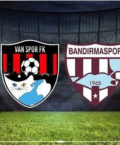 Vanspor- Bandırmaspor maçında onbirler belli oldu