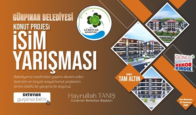Gürpınar’da Konut Projesi İsim Yarışması Başladı