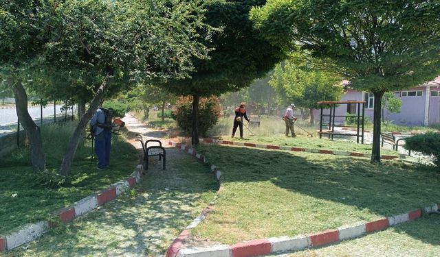 Erciş Belediyesi'nden Yazıcıoğlu Parkı'na Bahar Bakımı