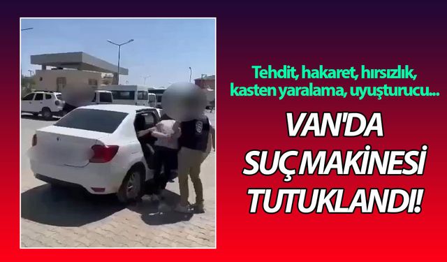 Van'da suç makinesi tutuklandı!
