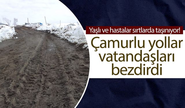 Van’da çamurlu yollar vatandaşları bezdirdi