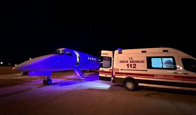 Van'da kalp hastası bebek ambulans uçakla Ankara'ya sevk edildi