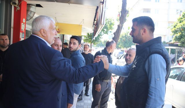 HÜDA PAR Belediye Başkan Adayı Demir, esnaf ziyaretlerine devam ediyor
