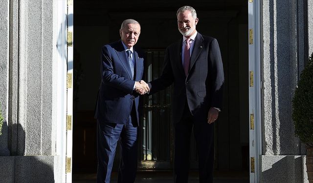 Cumhurbaşkanı Erdoğan, İspanya Kralı ile bir araya geldi