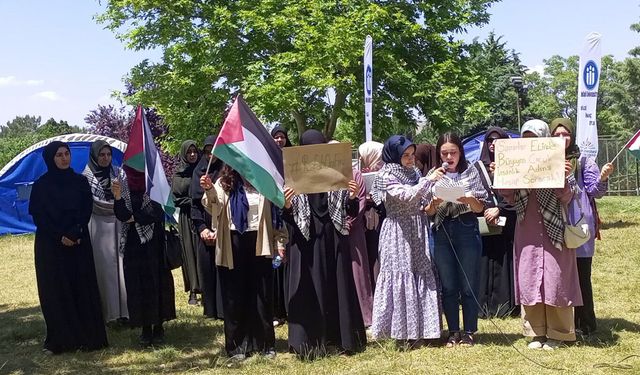 İnönü Üniversitesi öğrencileri, Gazze'nin sesi bir çığ gibi büyüyor!