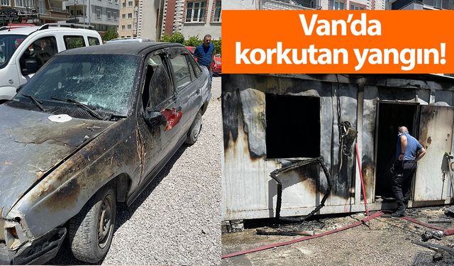 Van'da korkutan yangın!