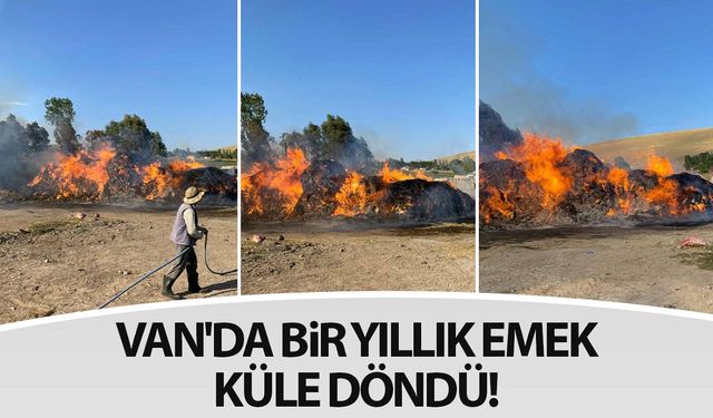 Van'da bir yıllık emek küle döndü!