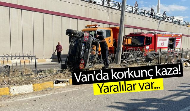 Van'da korkunç trafik kazası! Yaralılar var...