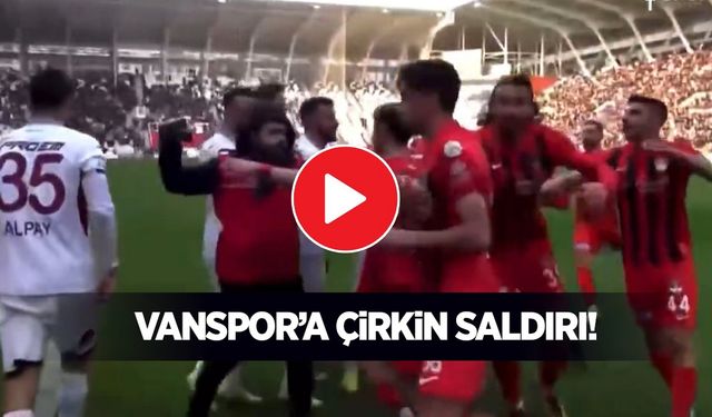 Vanspor’a çirkin saldırı! Hakem kararları maça damga vurdu