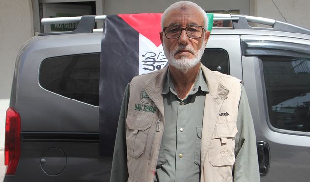 Adanalı hayırsever, aracını Gazze'ye bağışladı.