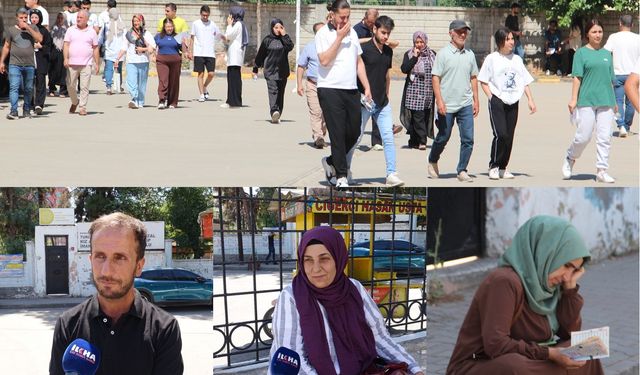 AYT heyecanı dışarı taştı: Veliler çocuklarından daha heyecanlı