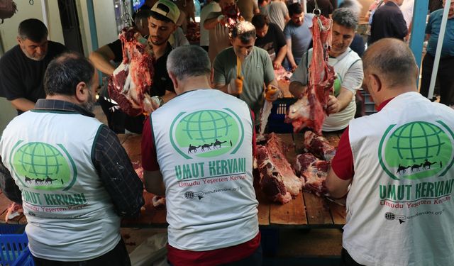 Umut Kervanı 47 bin 700 hisse keserek milyonlarca kişiye ulaştı