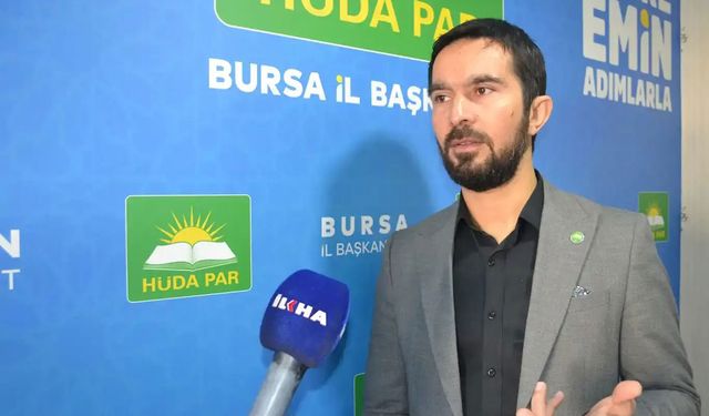 HÜDA PAR Bursa İl Başkanlığı’ndan "Yangın" seferberliği