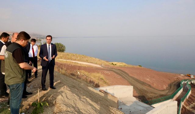 Van Gölü kıyısındaki Cumhurbaşkanlığı Külliyesi’nde çalışmalar sürüyor