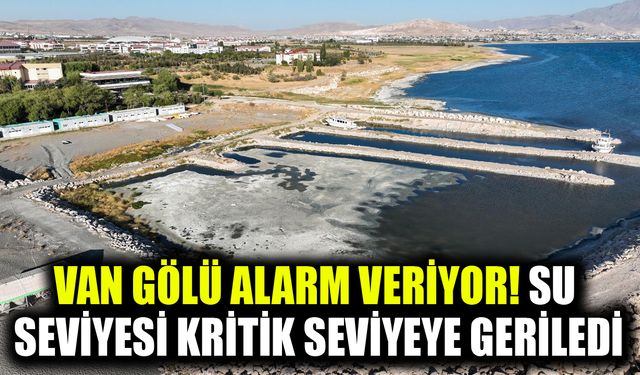 Van Gölü alarm veriyor! Su seviyesi kritik seviyeye geriledi