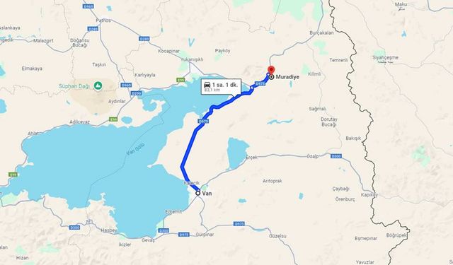 Van-Muradiye arası kaç kilometre, kaç saat sürer?