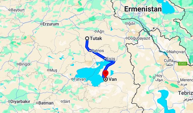 Tutak ile Van Arası Kaç Kilometre? Kaç Saat Sürer?