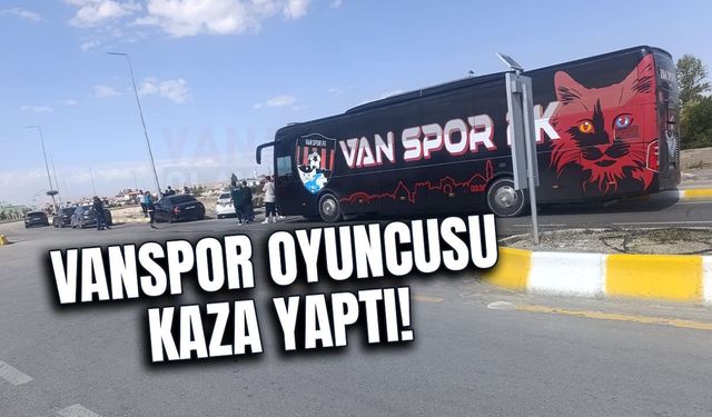 Vanspor oyuncusu kaza yaptı!