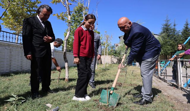 Van’da ‘Yeşil Vatan’ projesi kapsamında fidan dikildi
