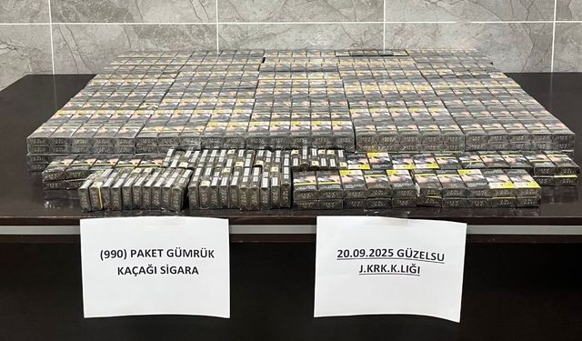 Gürpınar’da yüzlerce paket kaçak sigara ele geçirildi!
