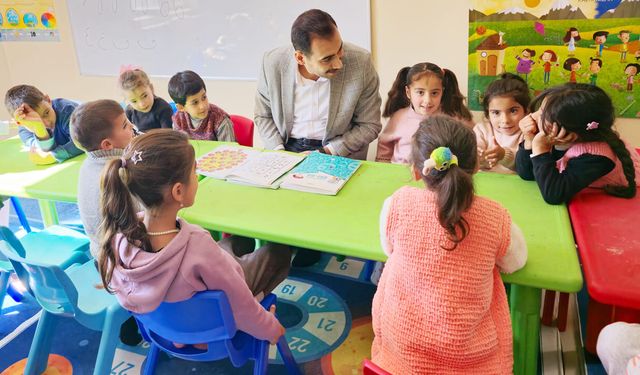 Kaymakam Türkoğlu’ndan 4-6 Yaş Kur’an Kursuna ziyaret