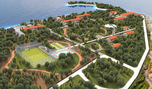 Van Gölü sahilinde gençlik kampı yapılıyor